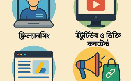 অনলাইনে আয়ের বেশ কয়েকটি জনপ্রিয় মাধ্যম রয়েছে