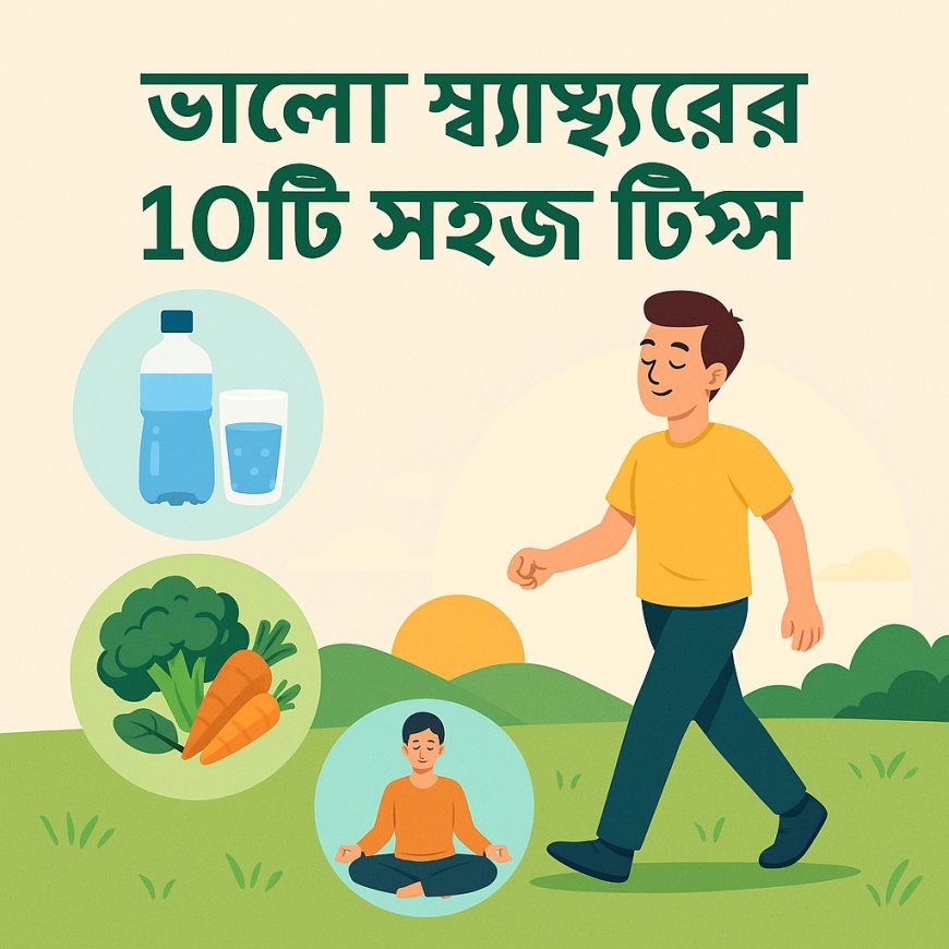 ভালো স্বাস্থ্য বজায় রাখার ১০টি সহজ টিপস ছবি দাও